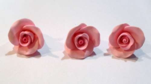 Gumpaste Roses - Pink - Click Image to Close